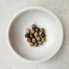 Rhodoniet, chalcedoon, picture jaspis 6 mm (gemeleerd bruin / rood)