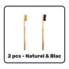 2 pcs (Naturel + Blac)