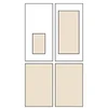 4 doors with icemaker and screen