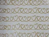 17 Papier cadeau coeur or