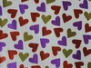 19 Papier cadeau coeurs multicolore métalisé