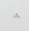 Gold Sparkling Arc Pendant