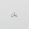 Silver Sparkling Arc Pendant