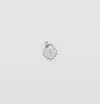 Silver Dotted Heart Lock Charm