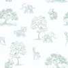 toile de jouy savane vert