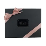 Pink ribbon on a black giftbox