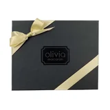 Yellow ribbon on a black giftbox